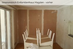 Innenanstrich Einfamilienhaus Magden - vorher