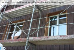Anstrich Holzverkleidung Einfamilienhaus